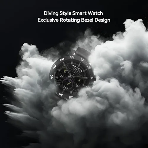 Vista 9 de KAVVO Oyster - Mini reloj inteligente Bluetooth de 1.1 pulgadas para mujer, pantalla AMOLED siempre encendida, bisel giratorio, rastreador