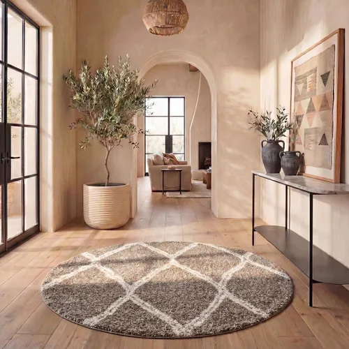 Vista 11 de SAFAVIEH Hudson Shag Collection - Alfombra decorativa de 2 x 3 pies, diseño de enrejado, no desprende pelusa y de fácil cuidado, 2 pulgadas