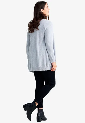 Vista 3 de Ellos Cárdigan estilo boyfriend de talla grande para mujer