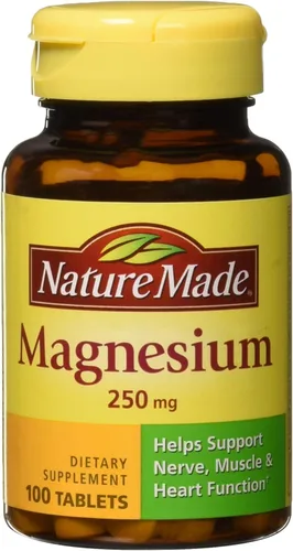 Vista 14 de Nature Made Magnesio 250 mg, suplementos de magnesio para hombres y mujeres, apoyo para la salud muscular, cardíaca, ósea y nerviosa, 90 cápsulas