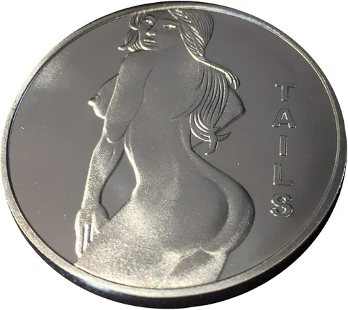 Vista 6 de Hot Women Sexy Novedad Stripper Challenge Coin Heads Tails Challenge Token Coin Lucky Funny Gifts para hombres marido novio