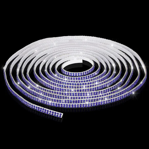 Vista 15 de Kingdder Moldura Brillante para Auto de 16.4 Pies Autoadhesiva con Cristales de Strass Brillantes Accesorios de Interior y Exterior de Auto