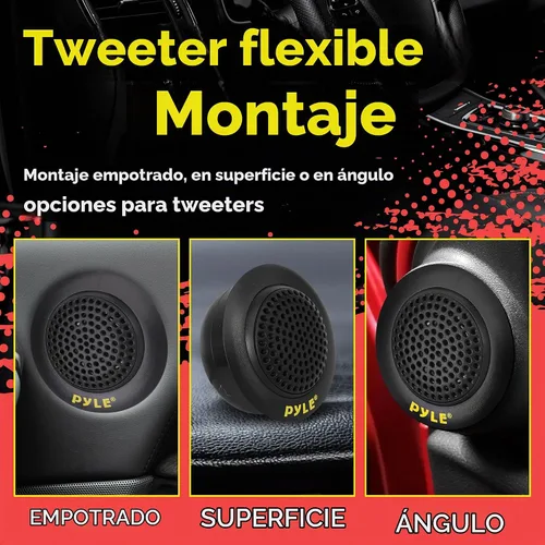 Vista 6 de Pyle Sistema de altavoces de componentes personalizados de 2 vías, 6.5 pulgadas, 400 vatios, con cesta de plástico electrochapado, envolvente