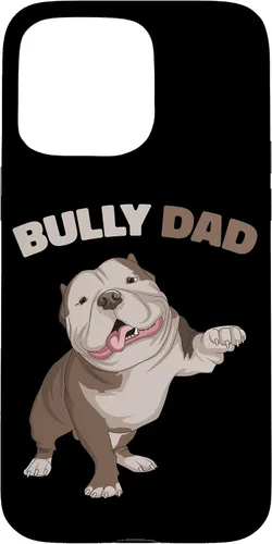 Vista 31 de American Bully Dad Dog Owner Father Funny Men Case for iPhone 17
