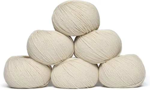 Vista 33 de Juego de 6 madejas de 100% lana de alpaca bebé (10.58 oz) de peso DK, fabricadas en Perú, celestial suave y perfecto para tejer y hacer ganchillo
