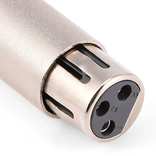 Vista 7 de Adaptador XLR de 3 pines, adaptador XLR macho a hembra, conector adaptador de extensión de micrófono