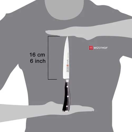 Vista 6 de Wüsthof Classic IKON Cuchillo para filetear, 6 pulgadas, negro (1040333716)