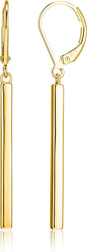 Vista 7 de Amazon Essentials Aretes colgantes de oro amarillo de 18 quilates o oro rosa de 14 quilates sobre plata esterlina (anteriormente colección Amazon)