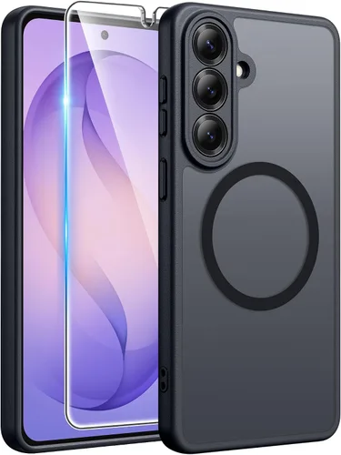 Vista 39 de FNTCASE - Funda para iPhone 16 Pro: magnética, mate, translúcida, de grado militar, protectora contra caídas, resistente, fina, duradera y a prueba