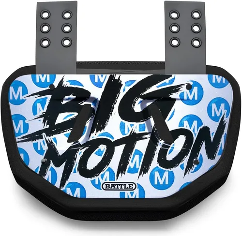 Vista 30 de Battle Sports Placa de espalda de fútbol novedosa – Protector de espalda inferior de carcasa dura con espuma contorneada para protección de alto