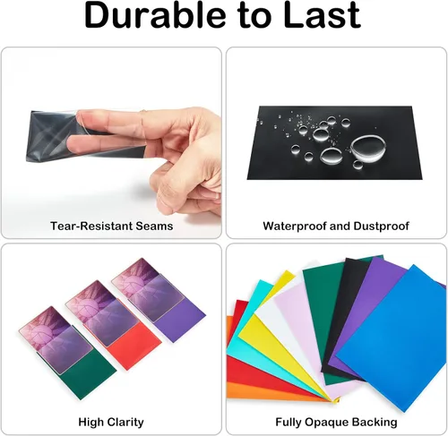Vista 5 de 1000 fundas para tarjetas Magic the Gathering, FOTEEMO Yugi-oh, fundas para tarjetas pequeñas japonesas, fundas protectoras de tarjetas que protegen