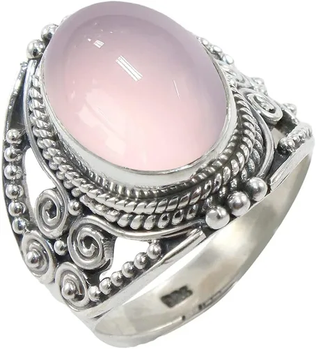 Vista 9 de Anillo de Plata Esterlina 925 para Mujeres con Piedra Preciosa Natural, Anillo de Compromiso de Plata Esterlina, Piedra Natal de Junio con Engaste