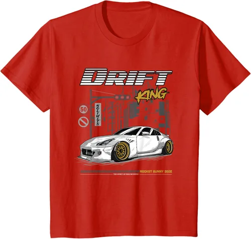 Vista 3 de Z34 370 Fairlady Z - Camiseta gráfica de cuerpo ancho, Negro, S
