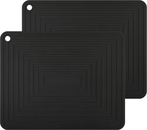 Vista 12 de Salvamanteles de silicona para platos calientes, ollas y sartenes, almohadillas calientes para cocina, soportes redondos de silicona para ollas