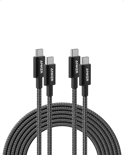 Vista 14 de Anker Cable USB C a USB C, paquete de 2 cables de carga tipo C de 100 W, carga rápida para iPhone 17 Series, MacBook Pro 2020, Pixel y más