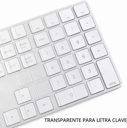 Vista 6 de ProElife Funda de teclado para Apple Magic Keyboard 2018-2017 con teclado numérico A1843 US Enter MQ052LL/A Teclado inalámbrico Bluetooth Ultra
