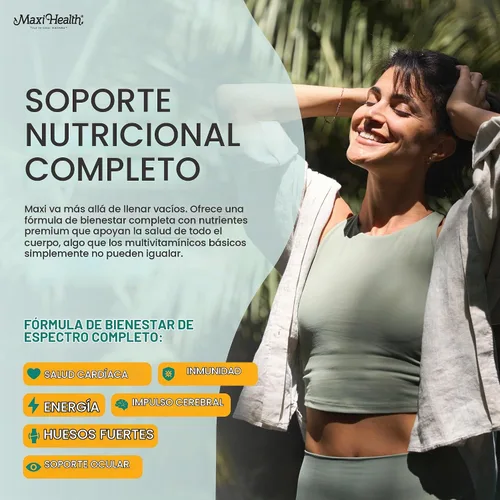 Vista 3 de Multivitamínico Maxi Health® para hombres y mujeres (120 unidades)