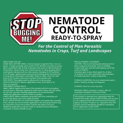 Vista 4 de Stop Bugging Me - Concentrado de control de plagas de nematodos para plagas de césped y jardín, totalmente natural, no tóxico, sin veneno, uso al