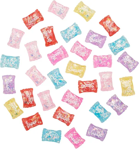 Vista 13 de LiQunSweet 50 unidades de taza de agua con forma de taza de agua, vaca, zanahoria, conejo, mono, cerdo, panda, gato, pollito, oso, cuentas