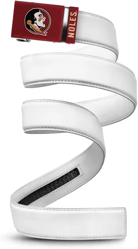 Vista 47 de Mission Belt Con licencia oficial de la NC Alabama Crimson Tide Crimson Tide (Cuero Negro)