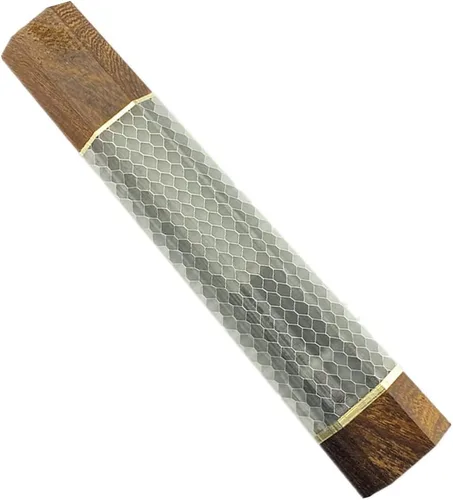 Vista 22 de Mango de cuchillo de resina de panal de abeja, mango octogonal de madera estilo japonés, material para hacer cuchillos, herramienta de bricolaje