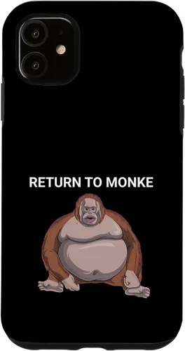 Vista 8 de Reject Humanity Return to Monkey Uh Oh Stinky Funny Monke Case for iPhone 17