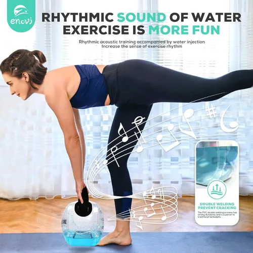 Vista 5 de EasyGo Pesas Rusas, Pesa Rusa Plegable Rellena de Agua, Pesa Rusa Ajustable