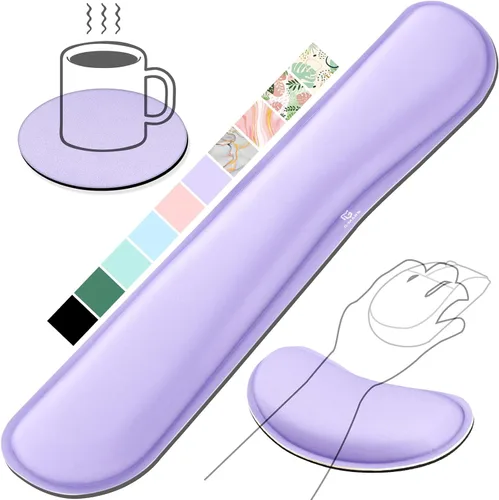 Vista 12 de Gimars Reposamuñecas para mouse, soporte de muñeca Pop It Fidget para aliviar la presión del mouse, almohadilla ergonómica de espuma viscoelástica