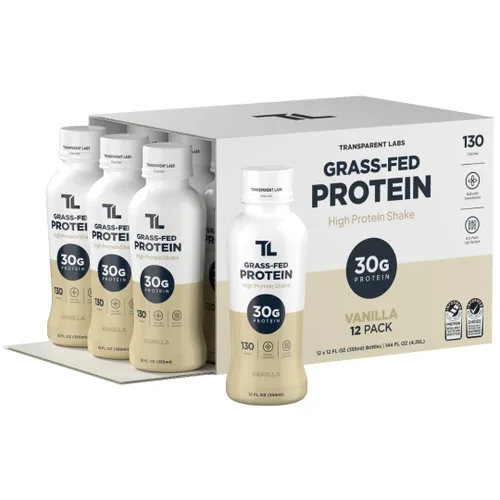 Vista 10 de Transparent Labs Batido de proteínas alimentadas con pasto - Chocolate