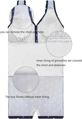 Vista 5 de AONTUS Trajes de baño de una pieza para mujer, talla grande, control de abdomen, trajes de baño