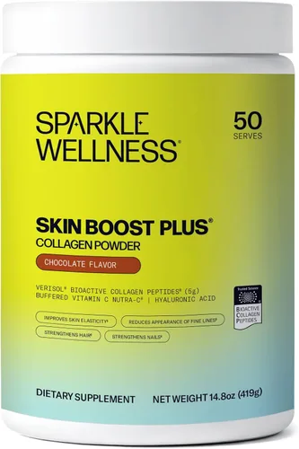 Vista 18 de Sparkle Wellness VERISOL - Péptidos de colágeno hidrolizados bioactivos Polvo de colágeno con vitamina C y ácido hialurónico para la salud