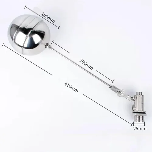 Vista 2 de 1pcs 1/2inch 3/4inch 316 Stainless Steel Float Ball Valve, Fully Automatic Water Level Switch Controller for Water Tank/Tower(3/4inch)