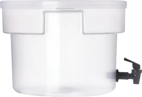 Vista 2 de Carlisle FoodService Products Dispensador redondo de bebidas Dispensador de bebidas con espita para catering, plástico, 3 galones, transparente