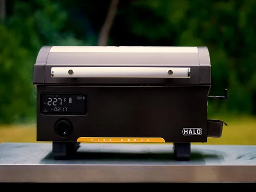 Vista 3 de HALO Paquete de parrilla de pellets con batería recargable Prime 300 con tapa y batería