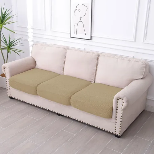 Vista 253 de hyha Fundas impermeables para sofá seccional, fundas de cojín Beige