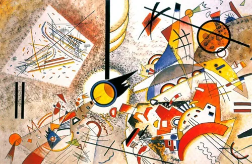 Vista 3 de Piatnik 00 5396 Kandinsky - bullicioso rompecabezas de aguamarina