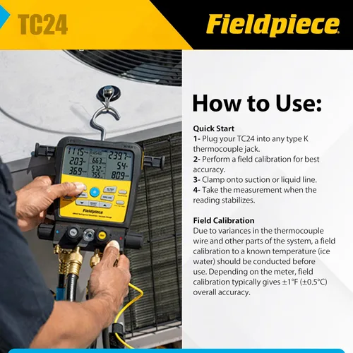 Vista 4 de Fieldpiece TC24refrigerator repuesto partsfieldpiece hecho de la mejor