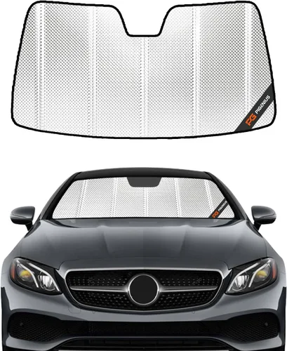 Vista 28 de Pigenius Parasol de parabrisas para Mercedes-Benz Clase C Convertible/Coupé 2017-2023 - Salvaguardia Gris