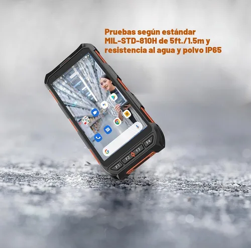 Vista 8 de Android 13 Escáner de Código de Barras Portátil para Computadora Móvil, PDA con Pantalla Táctil de 5.5 Pulgadas con Motor de Escaneo de Código