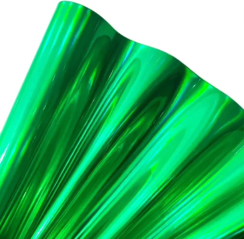 Vista 14 de 11.8"x53" Tela de cuero sintético holográfica, vinilo reflectante de espejo para lazos para el cabello, bolsas, manualidades de costura (Negro)