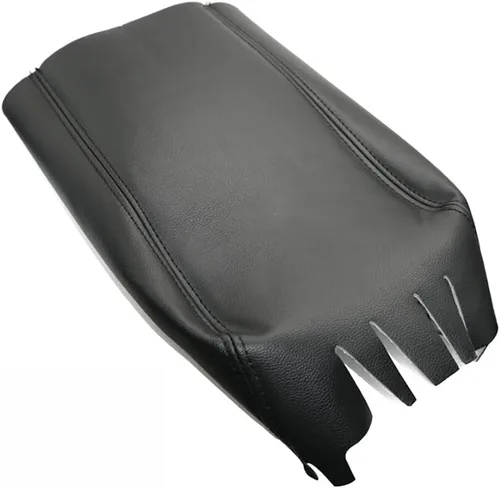 Vista 4 de MadLoN Compatible con Ford F150 Lariat 2004 2005 2006 2007 2008, cubierta de consola central, cubierta de cuero para consola central, funda