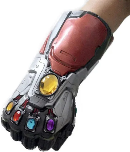 Vista 4 de Infinity Gauntlet Super Hero - Guantes de látex para cosplay (sin led)