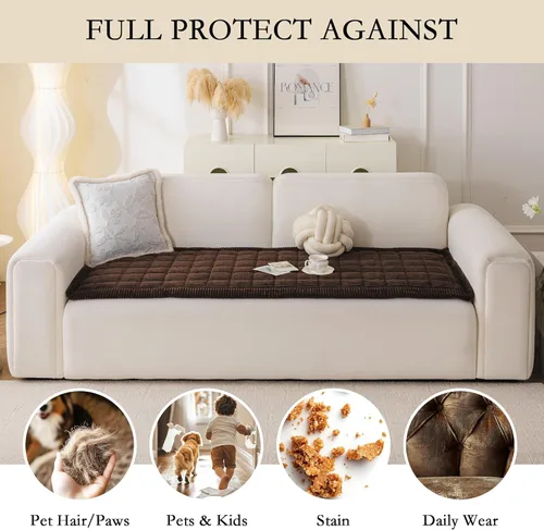 Vista 3 de MYSKY HOME Funda de Sofá para Perros Lavable, Fundas de Sofá para Perros, Funda Protectora de Sofá Antideslizante Lavable Alfombrilla para Perros