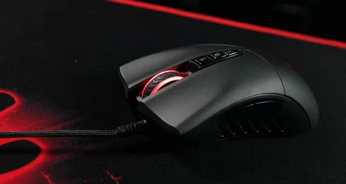Vista 6 de Bloody SP30 - Mouse ergonómico para juegos con interruptor óptico, interruptor de mouse más rápido en juegos, sensor de grado entusiasta, 8 botones