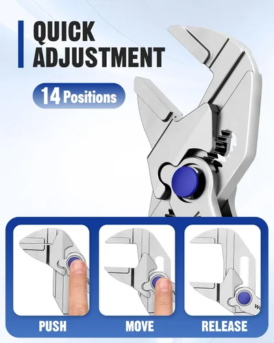 Vista 6 de WORKPRO Mini alicates de 4 pulgadas con mordazas paralelas lisas