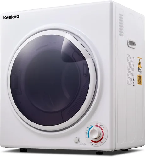 Vista 9 de Secadora Portátil de 3.5 pies cúbicos, secadora compacta de 1500 W con tambor de acero inoxidable, 4 modos de secado, protección contra