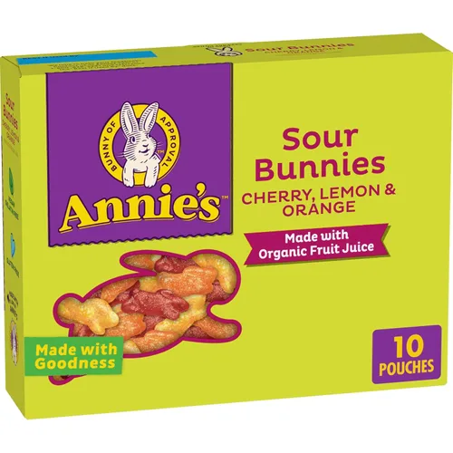 Vista 29 de Bocadillos Orgánicos Building Blocks de Annie's con Sabor a Fruta, Sabores de Frutas Variados, Sin Gluten, 10 Bolsas, 7 oz Formas de bloques