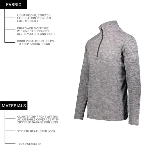 Vista 6 de Russell Athletic s Dri-Power - Sudadera ligera con cremallera de 14, ropa deportiva para protección solar de secado rápido