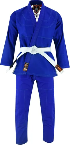 Vista 2 de Katana samurái vintage interior sublimado Pro brasileño Jiu Jitsu BJJ Kimono Gi Unisex - Cinturón incluido