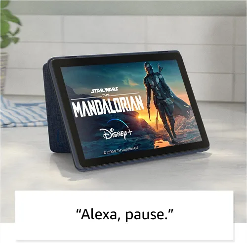 Vista 3 de [Usado] Tableta Amazon Fire HD 10, pantalla de 10.1 pulgadas, 1080p Full HD, 32 GB, (lanzamiento 2021), Negro